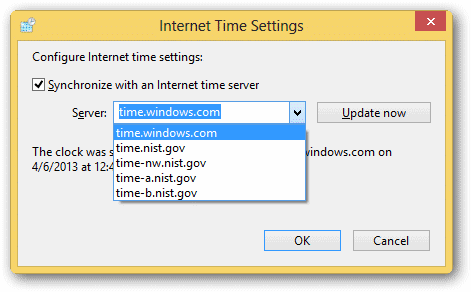 Changing time server in Windows 8 changing-time-server-in-windows-8
