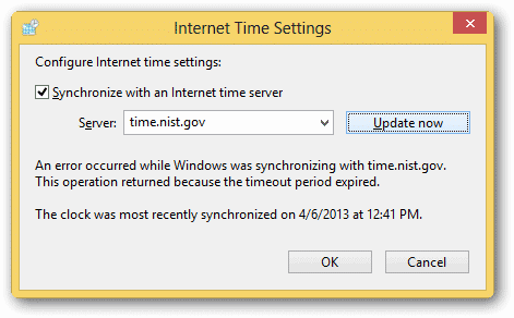 syncing-of-time-failing