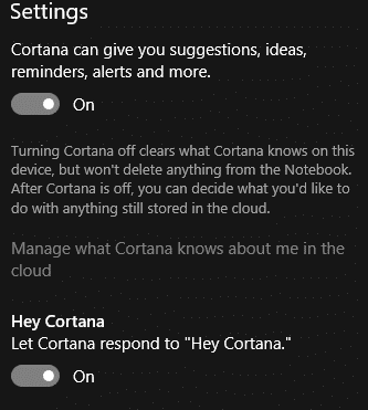 hey-cortana-settings