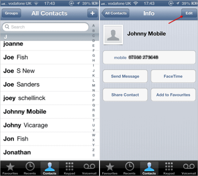 viewing-the-iphone-contact-page