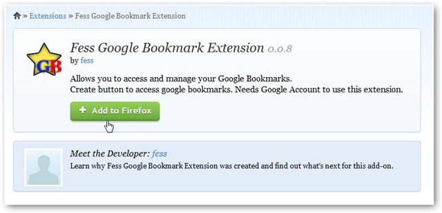 Clicking the Add to Firefox button clicking-the-add-to-firefox-button