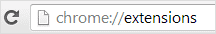 entering-chrome://extensions-in-address-bar