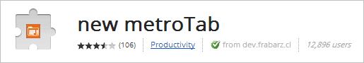 new-metrotab-chrome-web-store