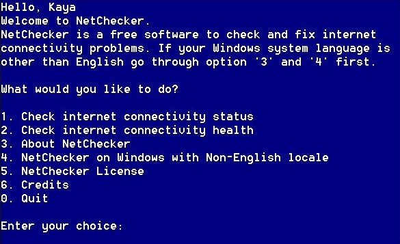 Viewing-the-Netchecker-Welcome-Screen