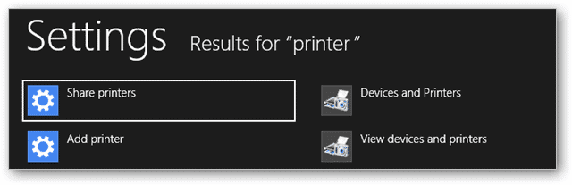 (3) search for devices & printers