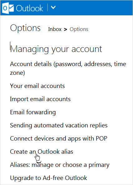 clicking-on-create-an-outlook-alias