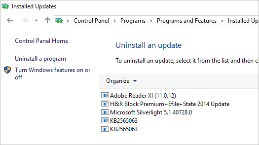 installed-updates