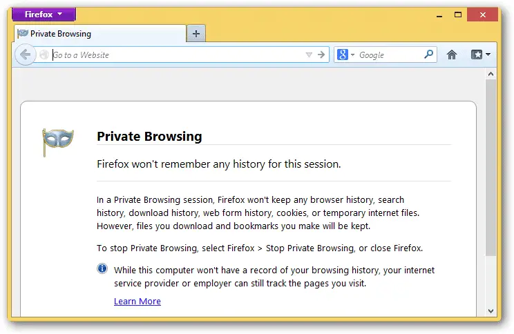 using-private-browsing
