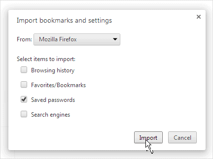 Import button for saved passwords. import-button-for-saved-passwords