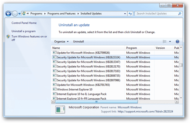 opening-installed-updates