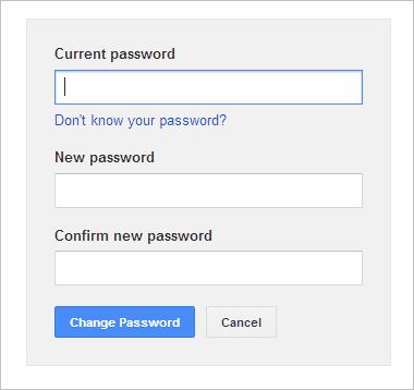 change-google-account-password