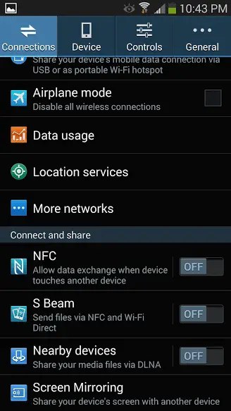 Connections-Section-of-Settings-Samsung-Note-3