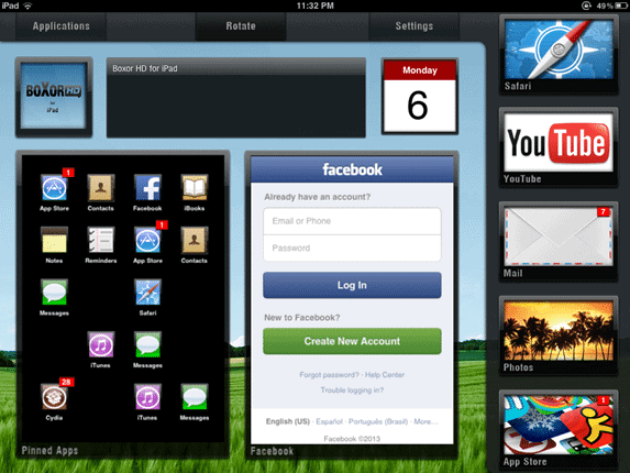 Boxor HD has nice-looking large icons boxor-hd-theme-ipad-ios