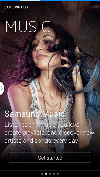 Music on Samsung Hub