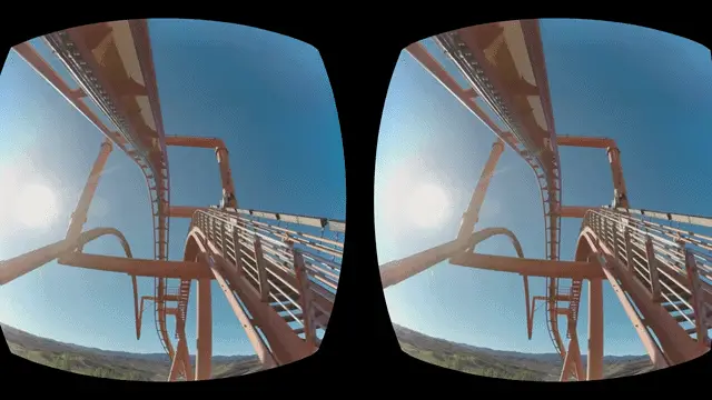 Rollercoaster experience on VR