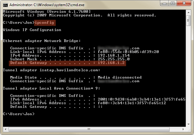 Find-the-IP-address-of-the-default-gateway-router-from-the-command-prompt