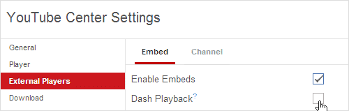 unchecking-dash-playback-button