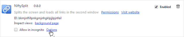 options-link-for-niftysplit-in-settings