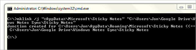 Make-a-link-between-the two-Sticky-Notes-locations-in-Windows-to-sync-them