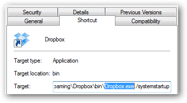 Discover-the-Dropbox-process-name-from-it's-shortcut