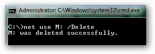 Delete a mapped drive with the net use /delete command Delete-a-mapped-drive-with-the-net-use-/delete-command