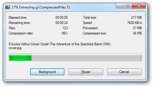 View-the-progress-of-an-archive-extraction-in-7-Zip