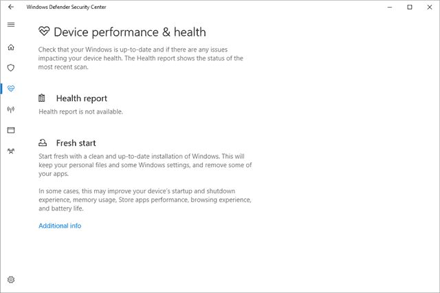 Device performance and health