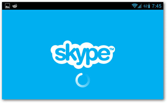 android-skype-app-service-loading