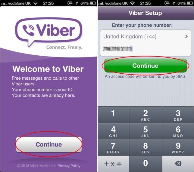 Signing-up-to-Viber-for-iOS