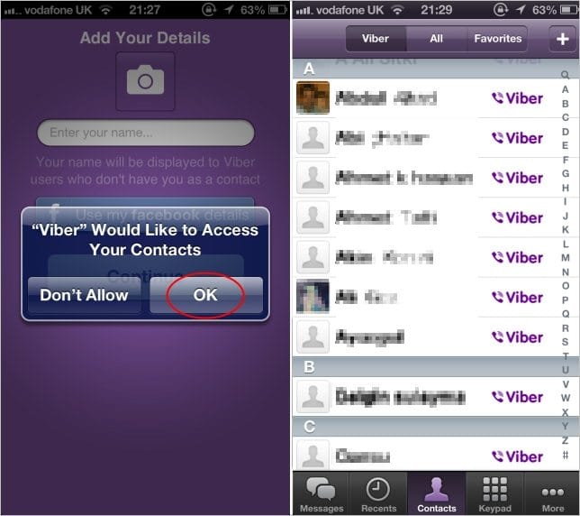Viewing-Contacts-on-Viber
