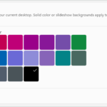 Apply splid color to desktop