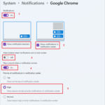 Change Google Chrome notification settings