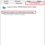 Change Power Management settings