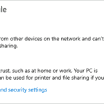 Change network profile to Private