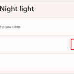 Change strength of night light