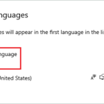 Click on Add a language
