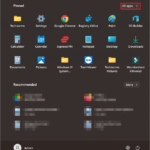 Click on All apps