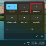 Click on Bluetooth to turn it on