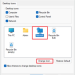 Click on Change icon