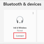 Click on Connect