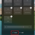 Click on Done to save changes