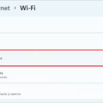 Click on Show available networks