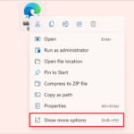 Click on Show more options