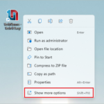 Click on Show more options