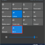 Click on WiFi icon