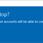Confirm enabling remote desktop