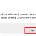 Confirm the deletion