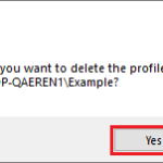 Confirm your deletion