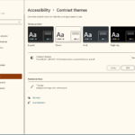Contrast theme applied to Windows 11