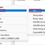 Create a new key